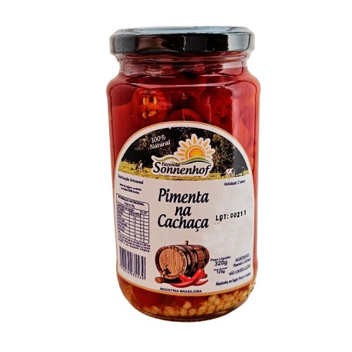 Conserva de Pimenta Fatiada na Cachaça - 320g