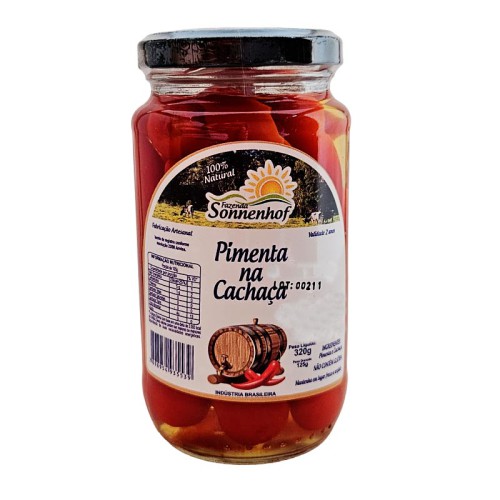 Conserva de Pimenta na Cachaça - 320g