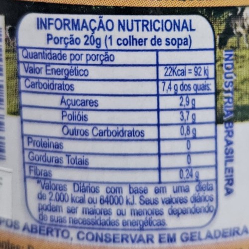 Geleia Diet de Damasco - 270g - Fazenda Sonnenhof