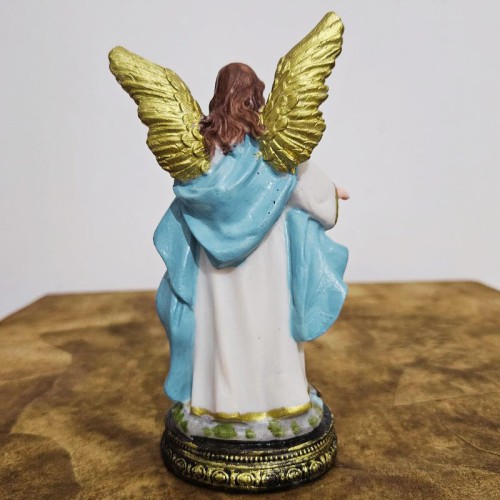 Imagem de Anjo da Guarda Azul em Resina - 15 cm