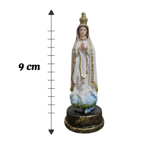 Imagem de Nossa Senhora de Fátima em Resina - 9 cm