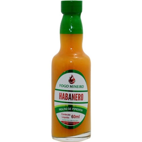 Molho de Pimenta Habanero 60ml - Fogo Mineiro