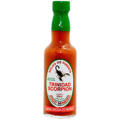 Molho de Pimenta Trinidad Scorpion 60ml - Fogo Mineiro