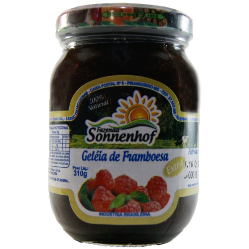 Geleia Extra de Framboesa - 310g - Fazenda Sonnenhof